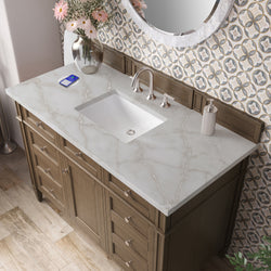 James Martin Brittany 48" Single Vanity with 3 CM Countertop & FreePower Wireless Charger