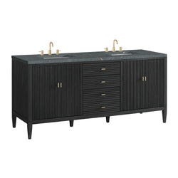 James Martin Myrrin 72" Double Vanity with 3 CM Countertop & FreePower Wireless Charger
