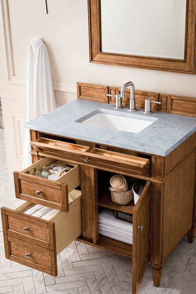 James Martin Brittany 36" Single Vanity with 3 Countertop