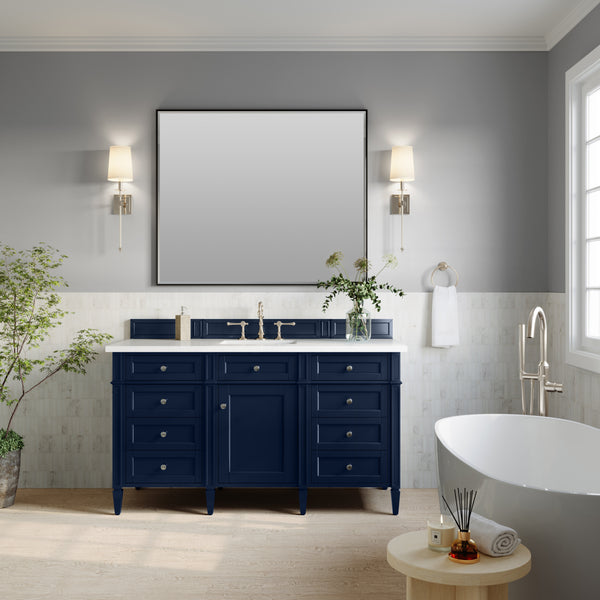James Martin Brittany 60" Single Vanity with 3 CM Countertop