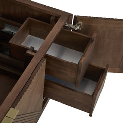 James Martin Marcello 48" Single Vanity, Chestnut with 3CM Top - Luxe Bathroom Vanities