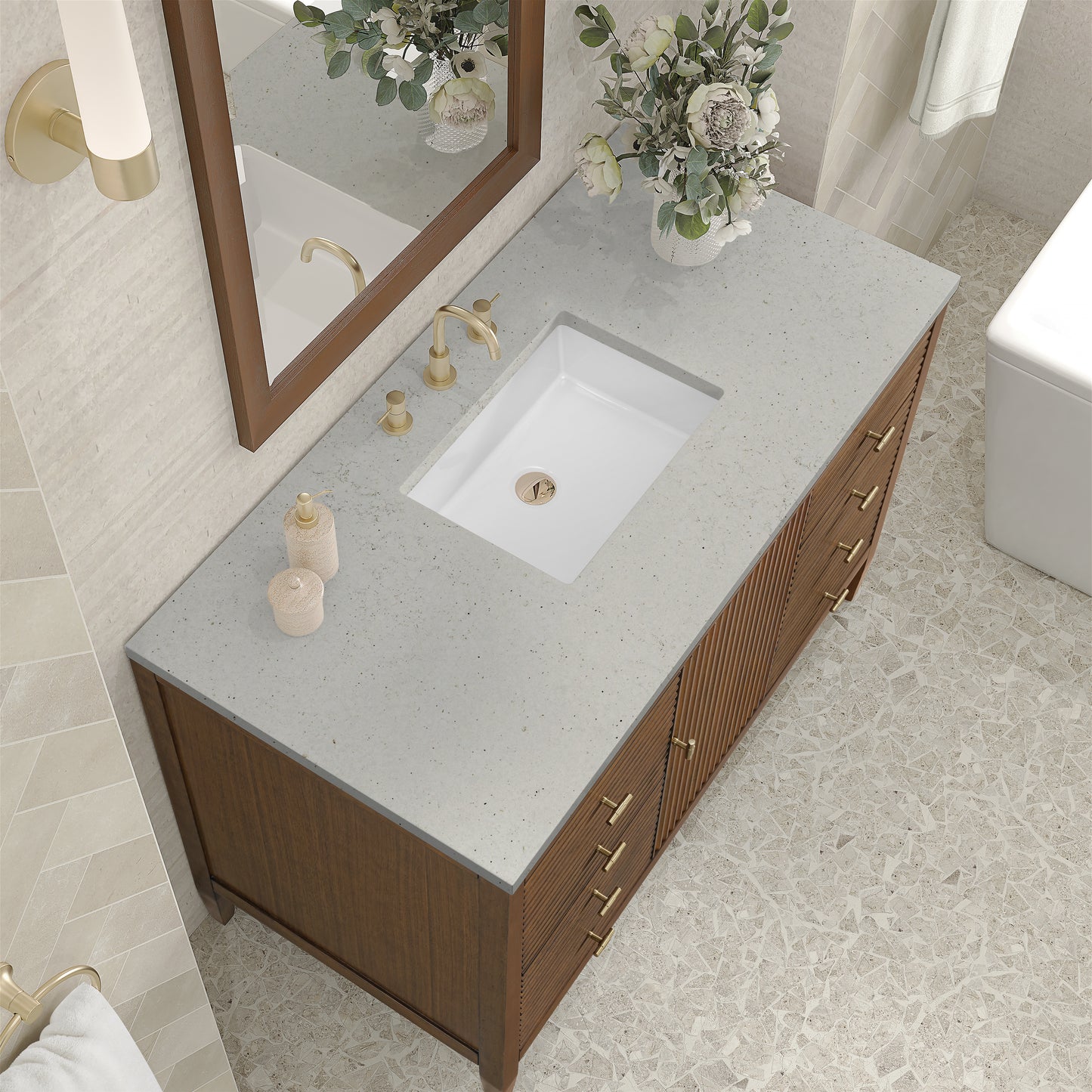 James Martin Myrrin 48" Single Vanity with 3 CM Countertop