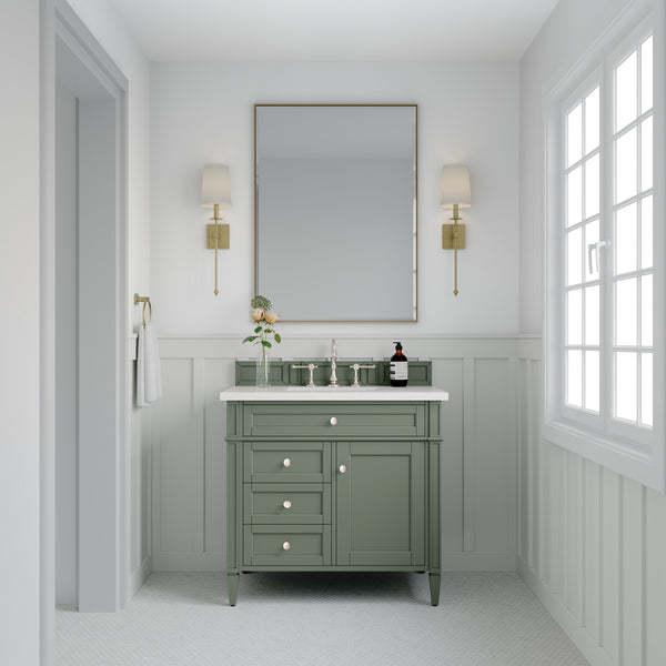 James Martin Brittany 36" Single Vanity with 3 Countertop