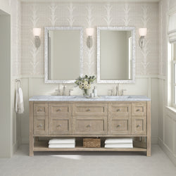 James Martin Breckenridge 72" Double Vanity w/ 3 CM Countertop