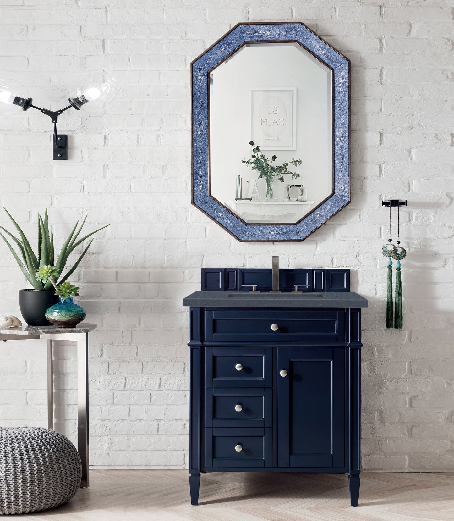 James Martin Brittany 30" Single Vanity with 3 CM Countertop