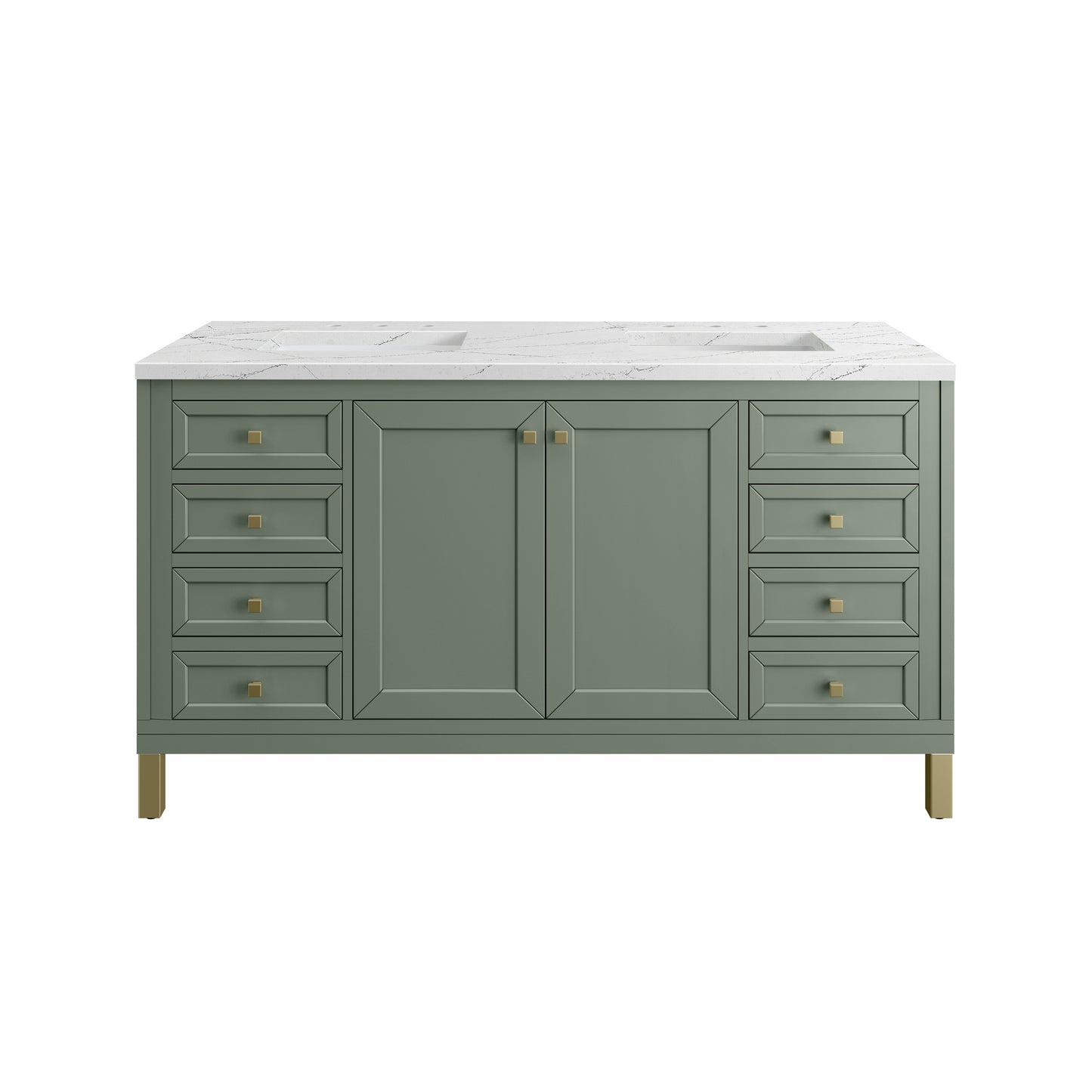 James Martin Chicago 60" Double Vanity with 3 CM Countertop