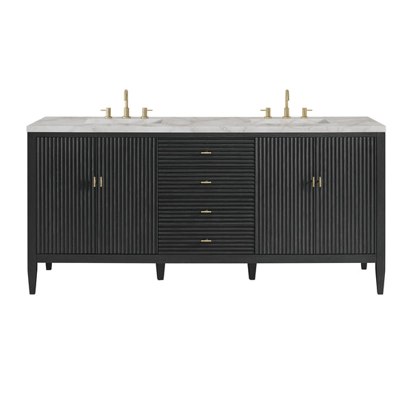 James Martin Myrrin 72" Double Vanity with 3 CM Countertop
