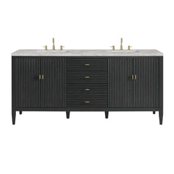 James Martin Myrrin 72" Double Vanity with 3 CM Countertop & FreePower Wireless Charger