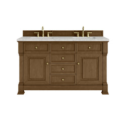 James Martin Brookfield 60" Double Vanity with 3 CM Countertop & FreePower Wireless Charger