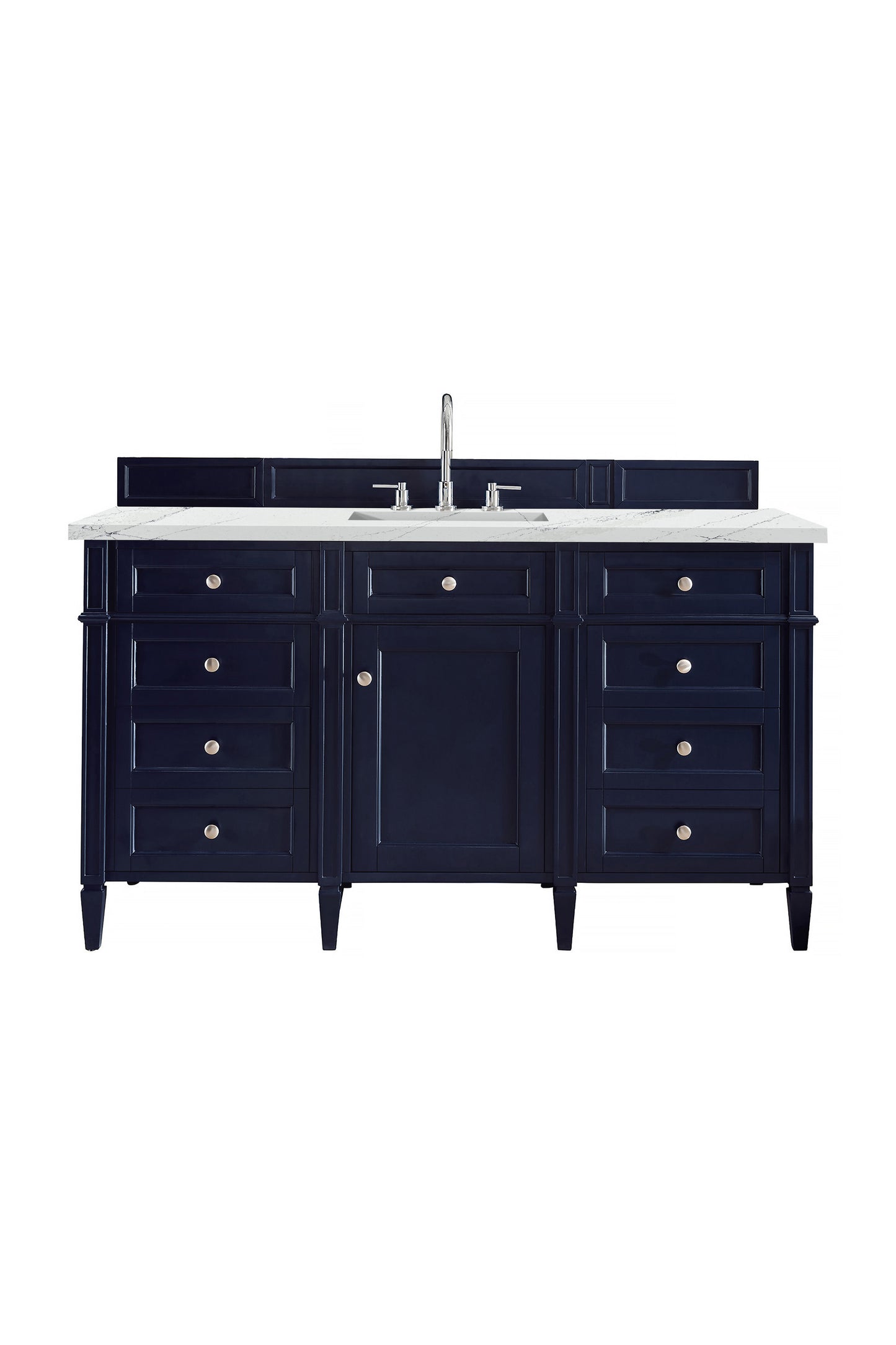James Martin Brittany 60" Single Vanity with 3 CM Countertop & FreePower Wireless Charger