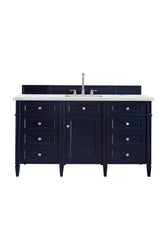 James Martin Brittany 60" Single Vanity with 3 CM Countertop & FreePower Wireless Charger