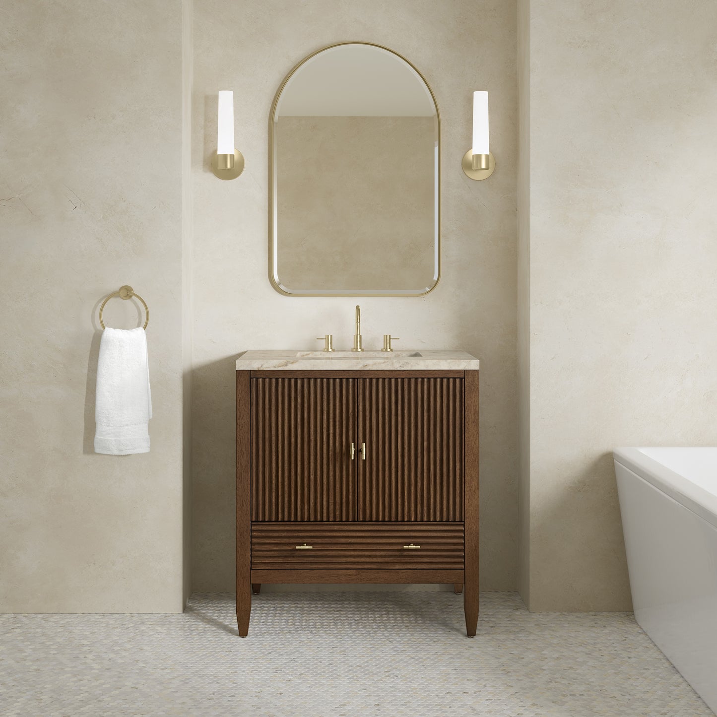 James Martin Myrrin 30" Single Vanity with 3 CM Countertop