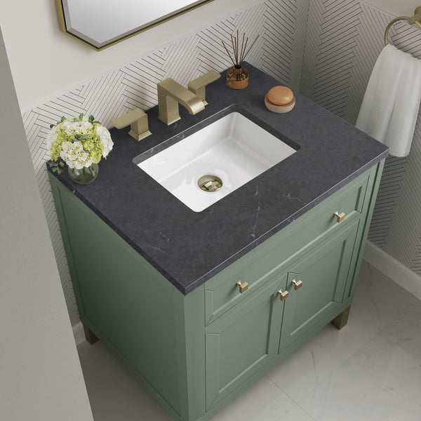 James Martin Chicago 30" Single Vanity with 3 CM Countertop
