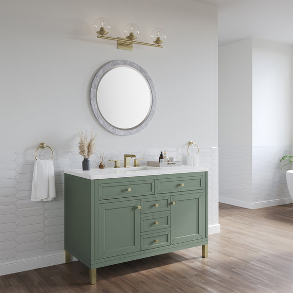 James Martin Chicago 48" Single Vanity with 3 CM Countertop