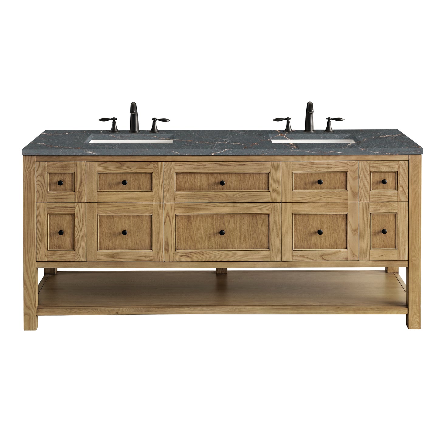 James Martin Breckenridge 72" Double Vanity w/ 3 CM Countertop
