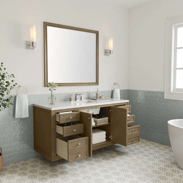 James Martin Chicago 60" Single Vanity with 3 CM Countertop
