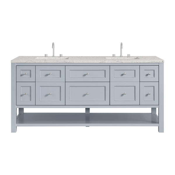 James Martin Breckenridge 72" Double Vanity w/ 3 CM Countertop