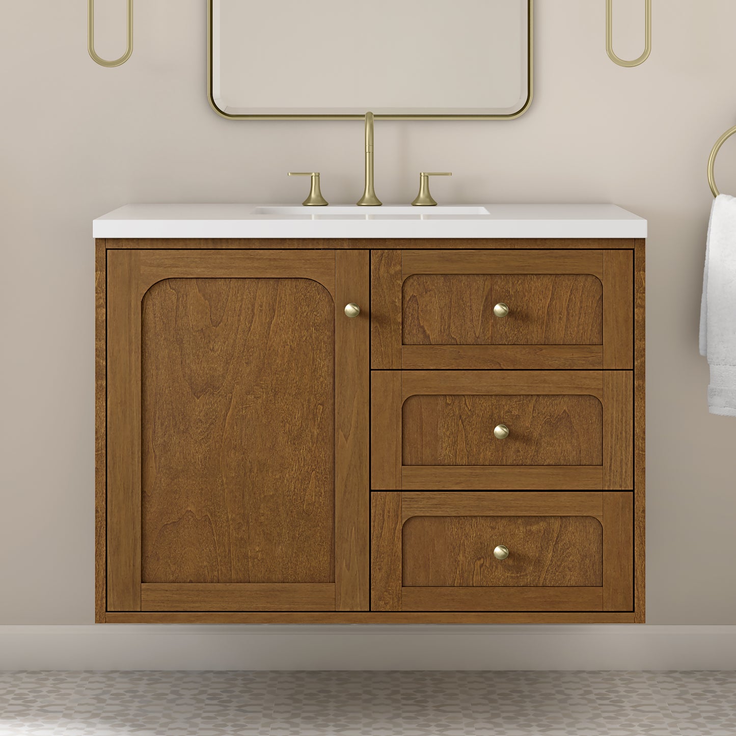 James Martin Laurent 36" Single Vanity with 3 CM Countertop
