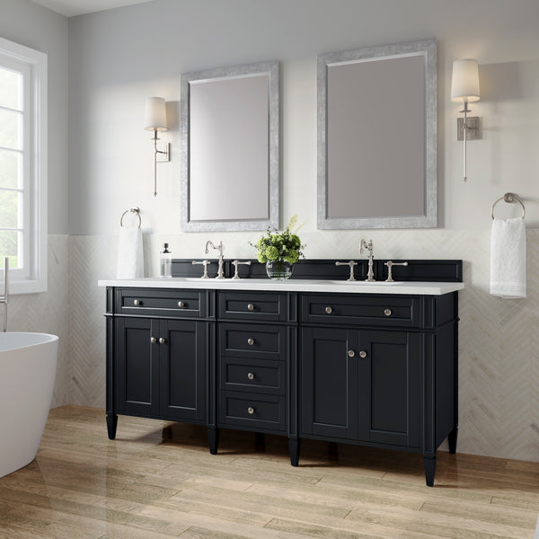 James Martin Brittany 72" Double Vanity with 3 CM Countertop
