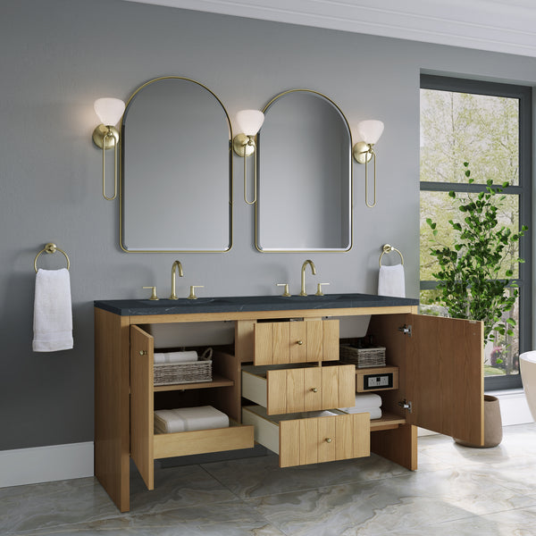 James Martin Hudson 60" Double Vanity with 3 CM Countertop