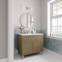 James Martin Chicago 36" Single Vanity with 3 CM Countertop