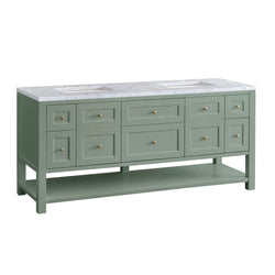 James Martin Breckenridge 72" Double Vanity w/ 3 CM Countertop