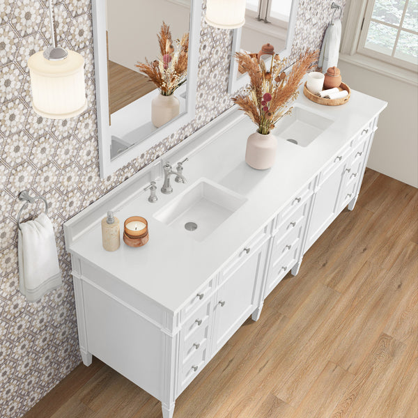 James Martin 84" Brittany Double Vanity - Luxe Bathroom Vanities