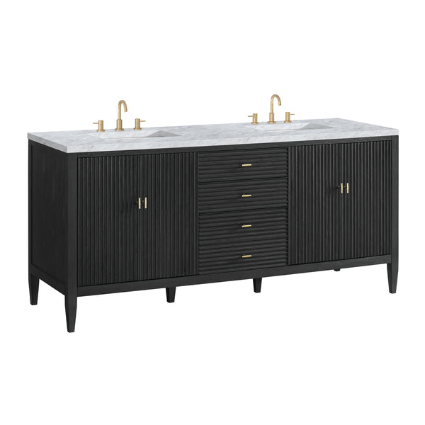 James Martin Myrrin 72" Double Vanity with 3 CM Countertop