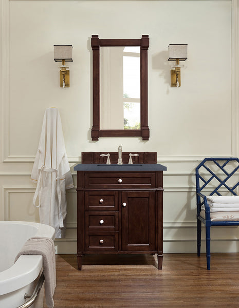 James Martin Brittany 30" Single Vanity with 3 CM Countertop