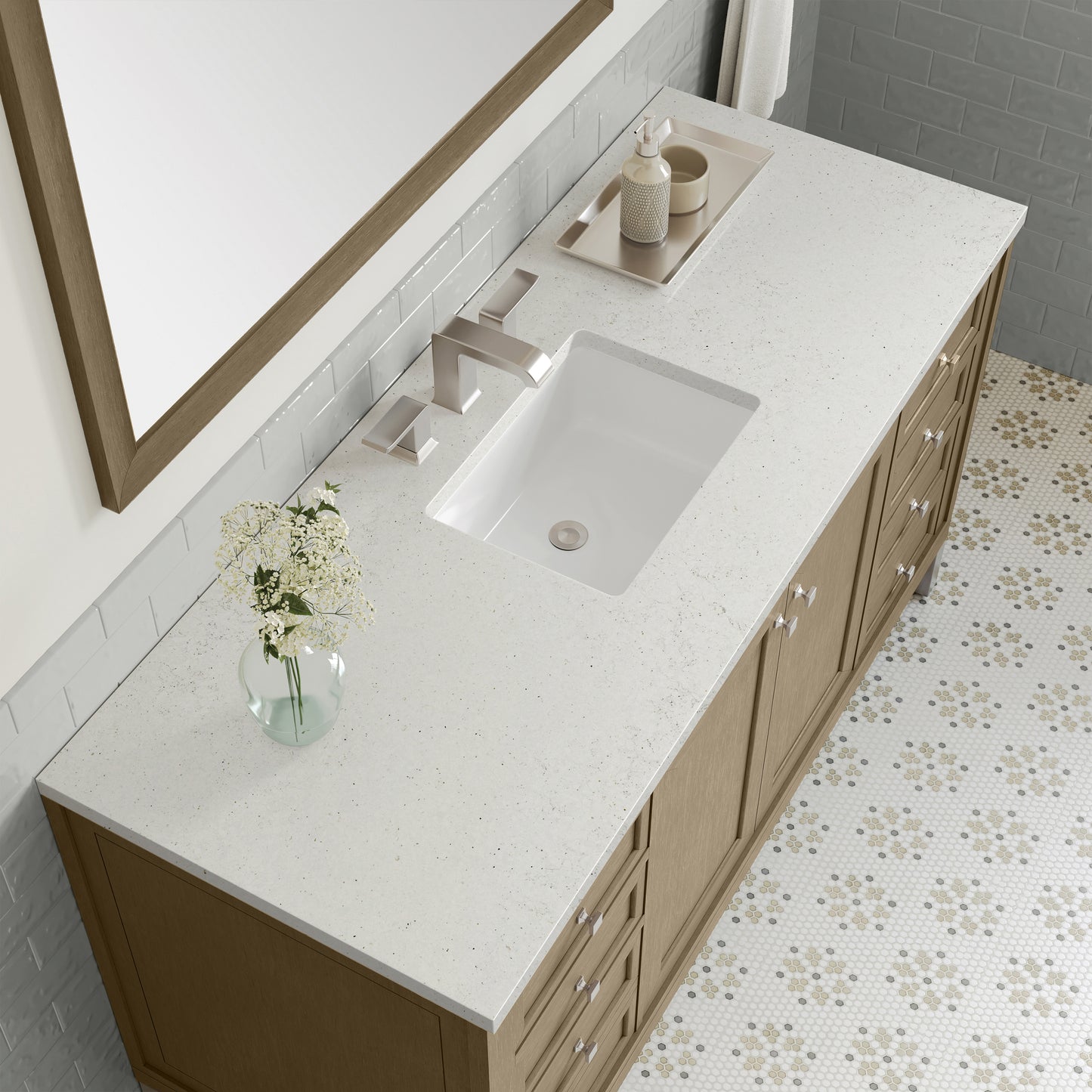James Martin Chicago 60" Single Vanity with 3 CM Countertop