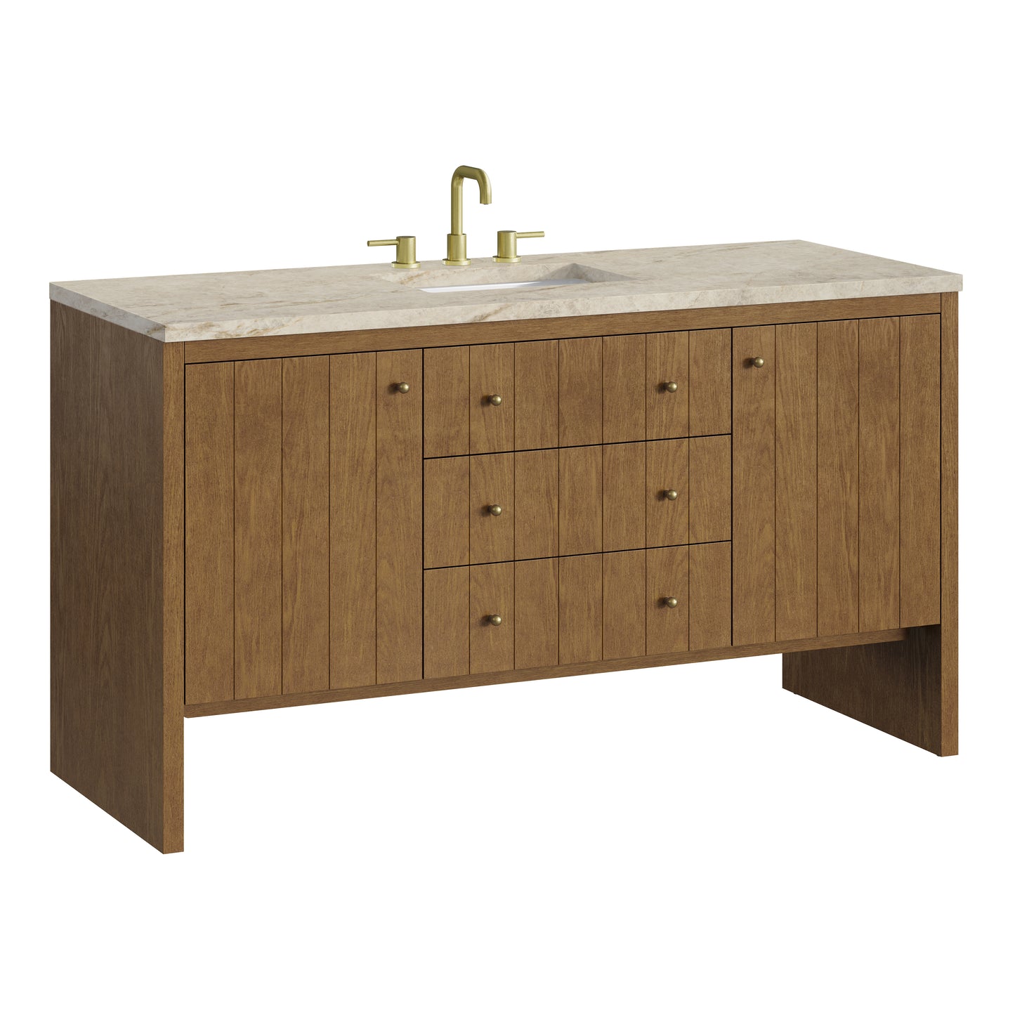 James Martin Hudson 60" Single Vanity with 3 CM Countertop