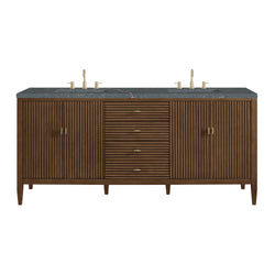 James Martin Myrrin 72" Double Vanity with 3 CM Countertop & FreePower Wireless Charger