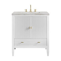 James Martin Myrrin 30" Single Vanity with 3 CM Countertop