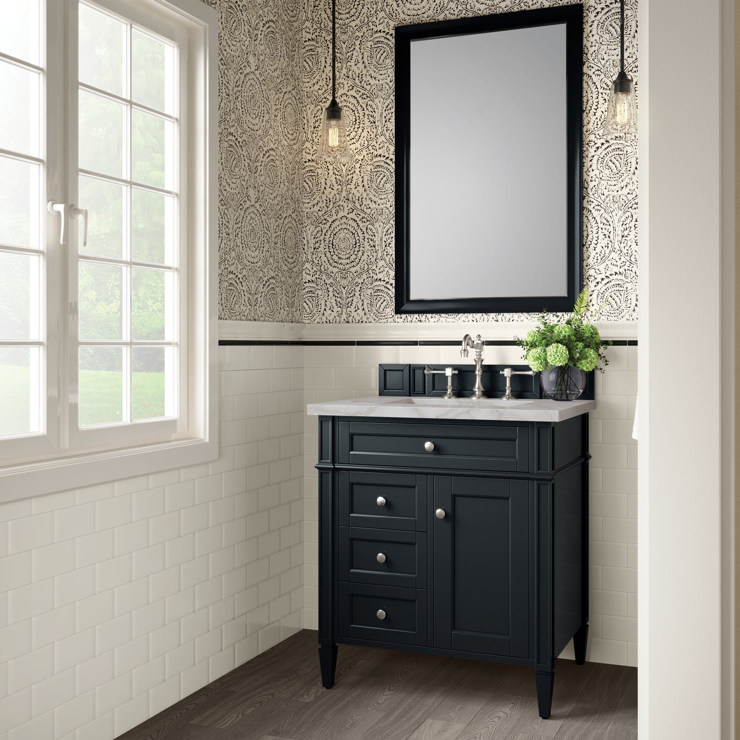 James Martin Brittany 30" Single Vanity with 3 CM Countertop