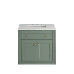 James Martin Chicago 30" Single Vanity with 3 CM Countertop