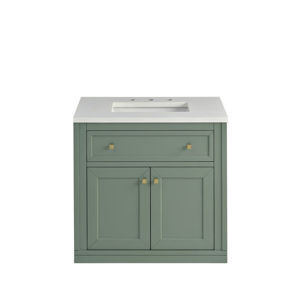 James Martin Chicago 30" Single Vanity with 3 CM Countertop