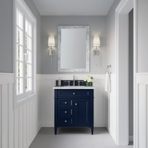 James Martin Brittany 30" Single Vanity with 3 CM Countertop