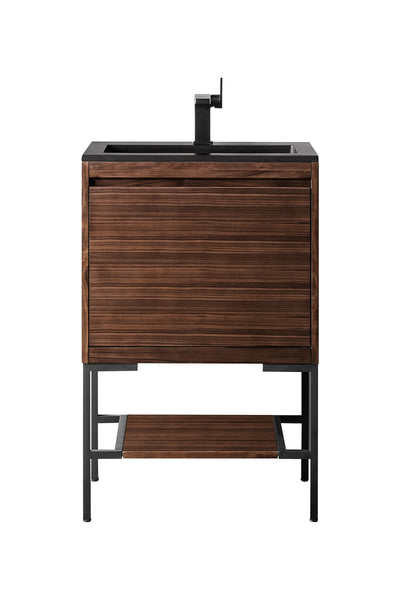 James Martin Mantova 23.6" Single Vanity With Stand and Composite Stone Top - Luxe Bathroom Vanities