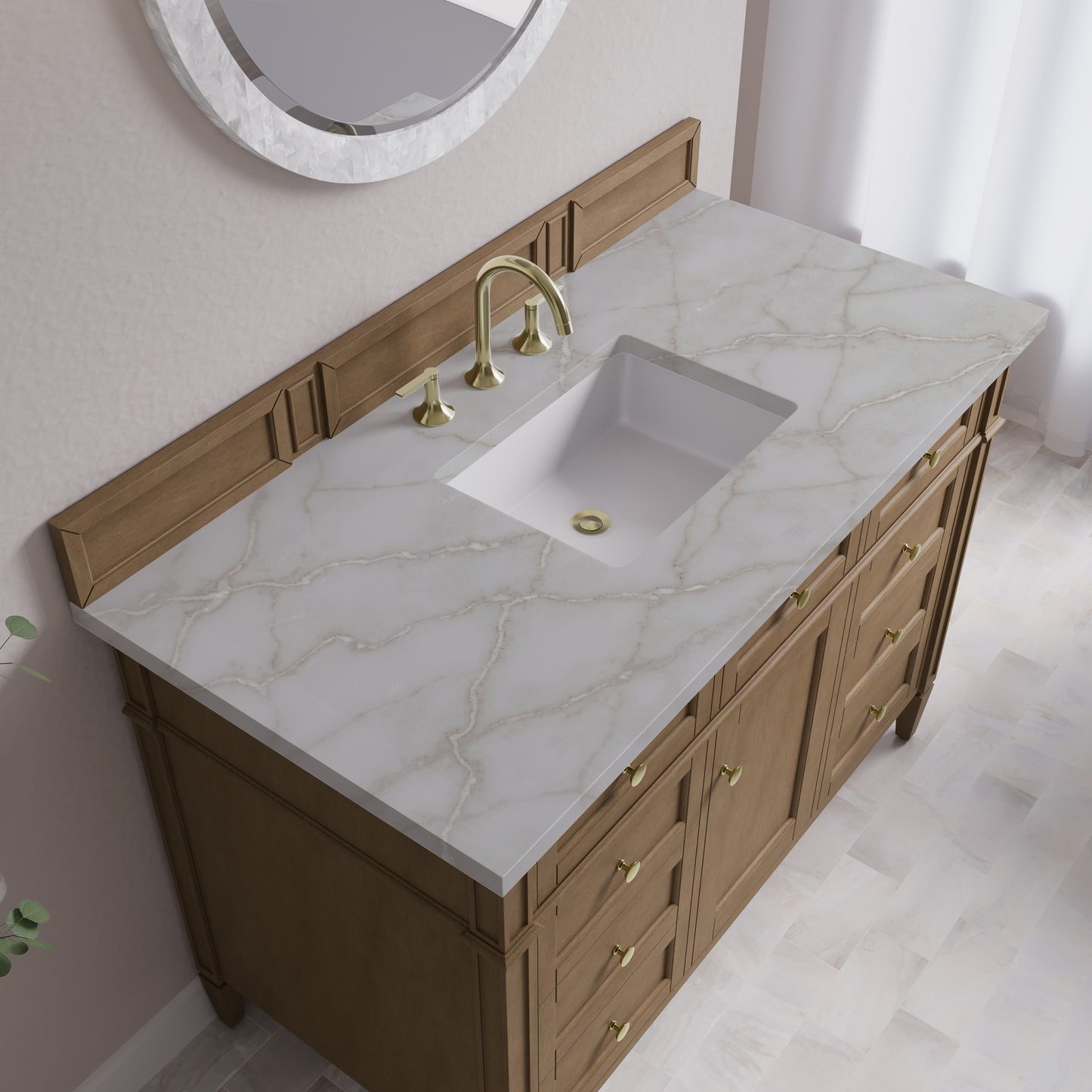 James Martin Brittany 48" Single Vanity with 3CM Top