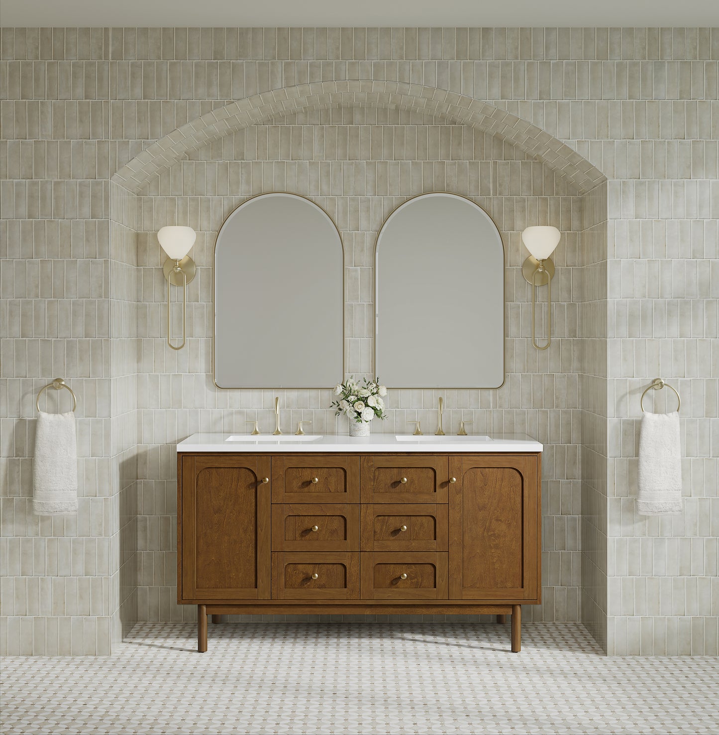 James Martin Laurent 60" Double Vanity with 3 CM Countertop