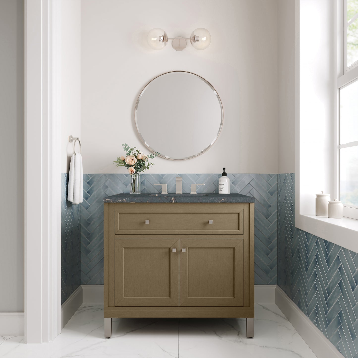 James Martin Chicago 36" Single Vanity with 3 CM Countertop