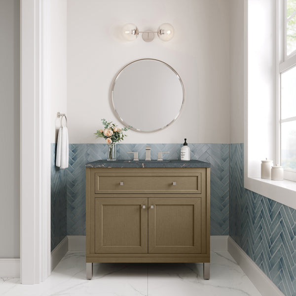 James Martin Chicago 36" Single Vanity with 3 CM Countertop