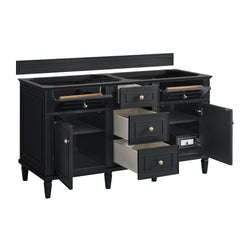 James Martin Lorelai 60" Double Vanity with 3 CM Countertop & FreePower Wireless Charger