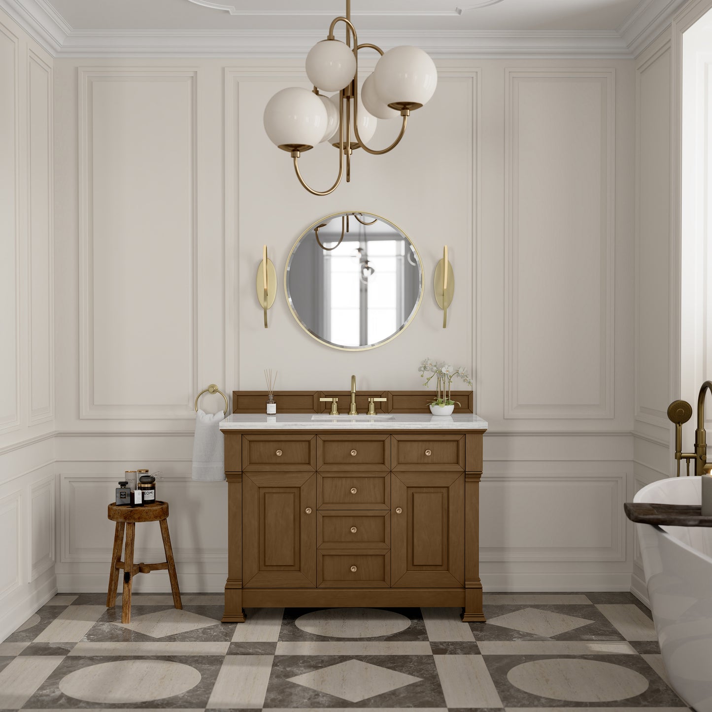 James Martin Brookfield 48" Single Vanity with 3 CM Countertop - Luxe Bathroom Vanities
