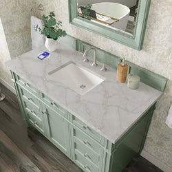James Martin Brittany 48" Single Vanity with 3 CM Countertop & FreePower Wireless Charger
