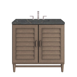 James Martin Portland 36" Single Vanity Whitewashed Walnut with 3 CM Countertop
