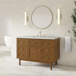 James Martin Laurent 48" Single Vanity with 3 CM Countertop & FreePower Wireless Charger