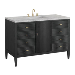 James Martin Myrrin 48" Single Vanity with 3 CM Countertop & FreePower Wireless Charger