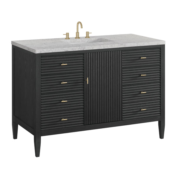 James Martin Myrrin 48" Single Vanity with 3 CM Countertop & FreePower Wireless Charger