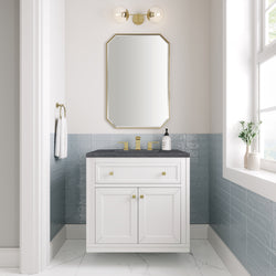 James Martin Chicago 30" Single Vanity with 3 CM Countertop